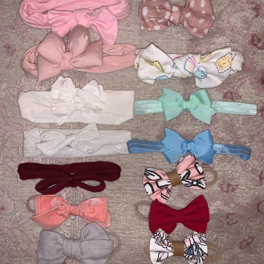 Pack of 14 Baby Girl Bows